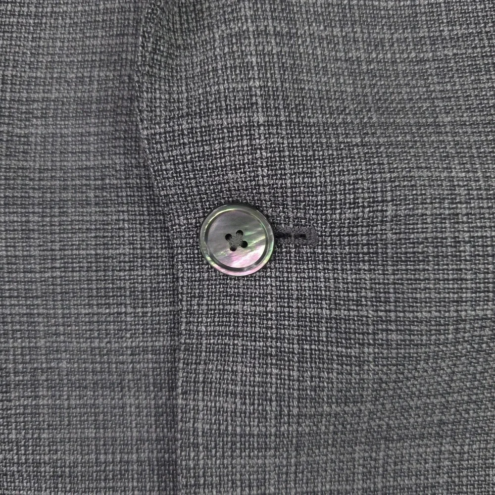 Hugo Boss Blazer Mens 40R Gray Check Wool Janson6 Sport Coat Jacket Regular Fit